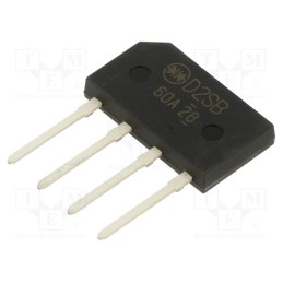 1 pcs x SHINDENGEN - D2SB60A-7000 - Bridge rectifier: single-phase, Urmax: 600V, If: 2A, Ifsm: 120A