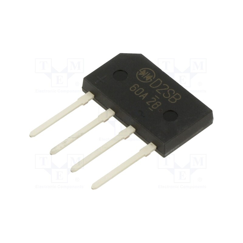 1 pcs x SHINDENGEN - D2SB60A-7000 - Bridge rectifier: single-phase, Urmax: 600V, If: 2A, Ifsm: 120A