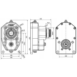 PTO gearbox attachment for a gear pump - Poland