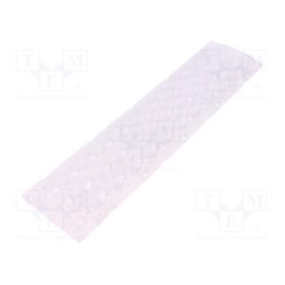 1 pcs x LEDIL - FS15786_FLORENCE-3R-IP-Z60 - LED lens, rectangular, plexiglass PMMA, transparent, H: 10.5mm