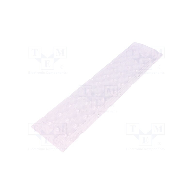 1 pcs x LEDIL - FS15786_FLORENCE-3R-IP-Z60 - LED lens, rectangular, plexiglass PMMA, transparent, H: 10.5mm