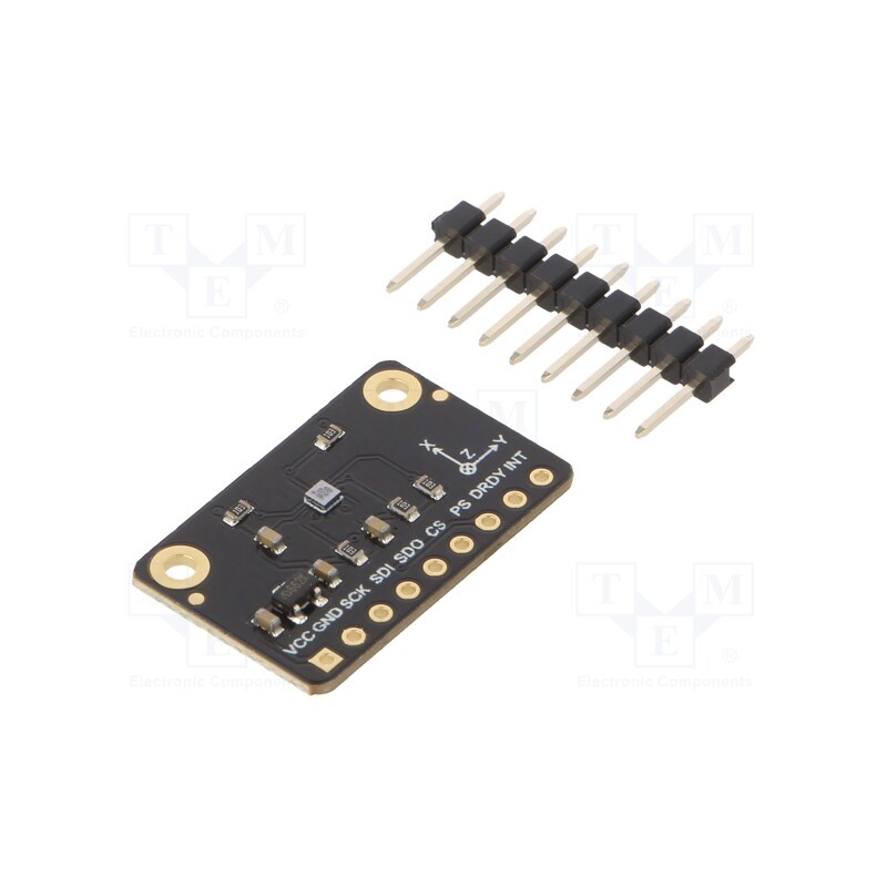 1 pcs x DFROBOT - SEN0419 - Sensor: atmospheric, magnetic field, I2C,SPI, 3.3VDC, IC: BMM150