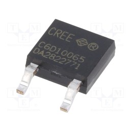 1 pcs x Wolfspeed(CREE) - C6D10065E - Diode: Schottky rectifying, SiC, SMD, 650V, 10A, TO252-2, 43W, C6D