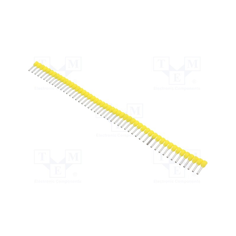 500 pcs x BM GROUP - BM90503 - Tip: bootlace ferrule, insulated, copper, 1mm2, 8mm, tinned, yellow