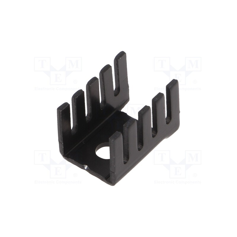 1 pcs x Advanced Thermal Solutions - ATS-PCB1014 - Heatsink: extruded, U, TO220, black, L: 19mm, W: 13.2mm, H: 12.7mm
