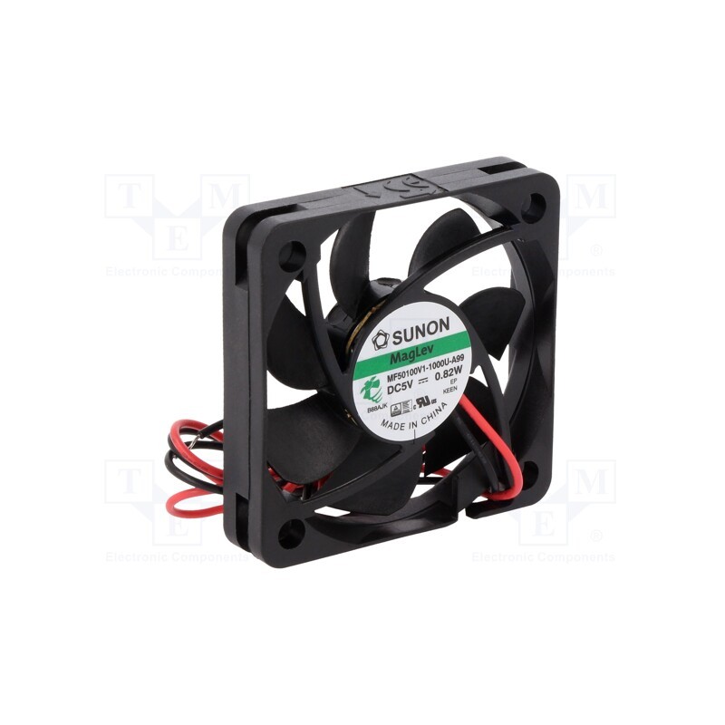 1 pcs x SUNON - MF50100V1-1000U-A99 - Fan: DC, axial, 5VDC, 50x50x10mm, 23.32m3/h, 30.7dBA, Vapo, 5800rpm
