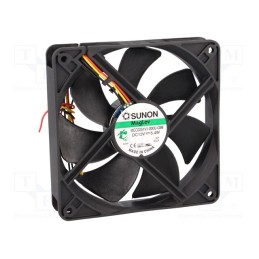 1 pcs x SUNON - MEC0251V1-000U-G99 - Fan: DC, axial, 12VDC, 120x120x25mm, 183.83m3/h, 44.5dBA, Vapo