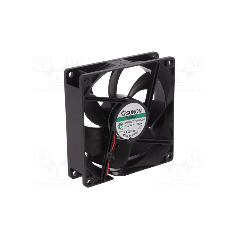 1 pcs x SUNON - MF92252V1-1000U-A99 - Fan: DC, axial, 24VDC, 92x92x25mm, 87.04m3/h, 34dBA, Vapo, 3000rpm