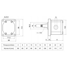 Gear multiplier pump gr2 karo 4cm3 6l