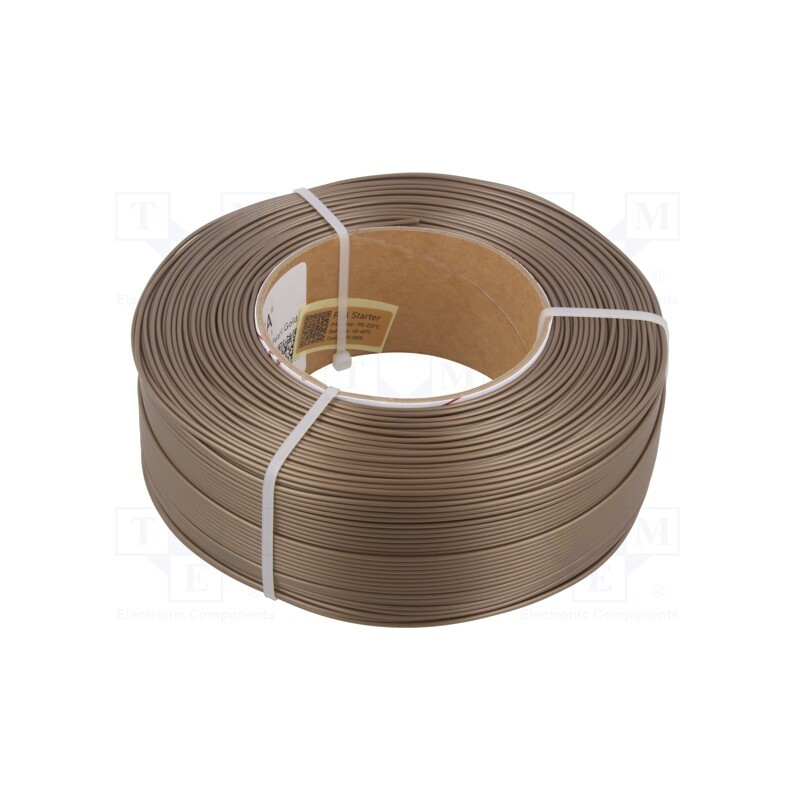1 rol x ROSA 3D - 5907753132505 - Filament: PLA, 1.75mm, pearl gold, 185÷225°C, 1kg, ROSA-4172