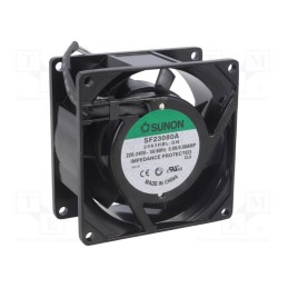 1 pcs x SUNON - SF23080A2083HBL.GN - Fan: AC, axial, 230VAC, 80x80x38mm, 40.7m3/h(±7%), 32dBA, 2400rpm
