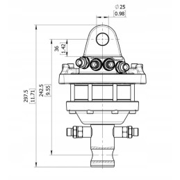 Hydraulic rotator gripper gr30 3000kg baltrotors