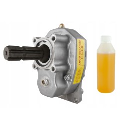 PTO gearbox, attachment for a piston pump