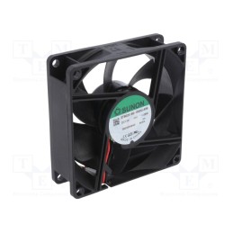 1 pcs x SUNON - EF80251B2-1000U-A99 - Fan: DC, axial, 12VDC, 80x80x25mm, 62.86m3/h, 30dBA, ball bearing