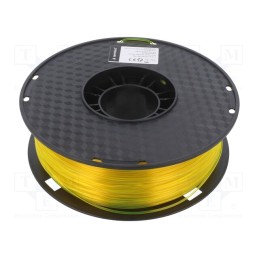 1 rol x GEMBIRD - 3DP-PETG1.75-01-Y - Filament: PET-G, 1.75mm, yellow, 220÷260°C, 1kg