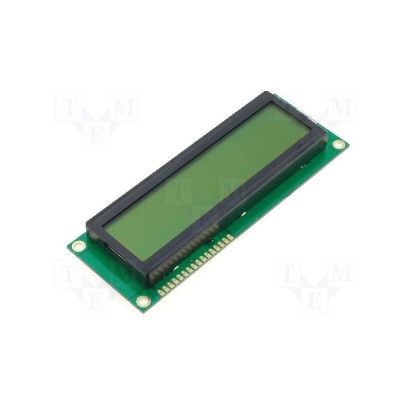1 pcs x DISPLAY ELEKTRONIK - DEM 16215 SYH-LY - Display: LCD, alphanumeric, STN Positive, 16x2, 122x44x9.5mm, LED