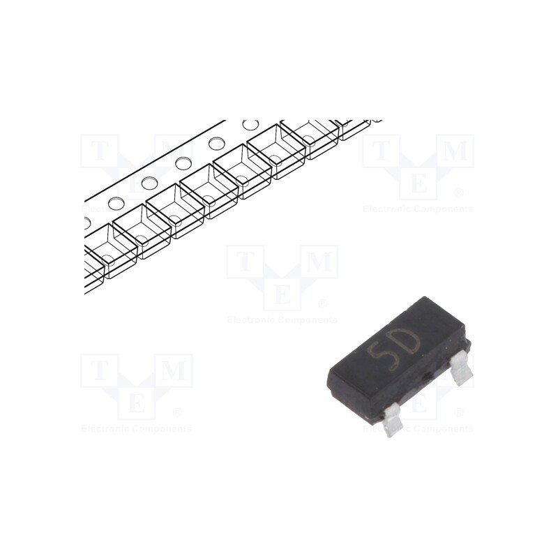 20 pcs x CDIL - TCMBD914 - Diode: rectifying, SMD, 100V, 200mA, 4ns, SOT23, Ufmax: 1V, 225mW