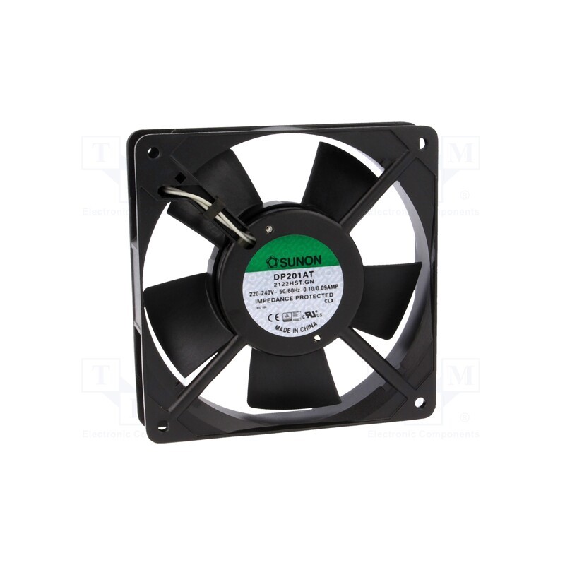 1 pcs x SUNON - DP201AT2122HST.GN - Fan: AC, axial, 230VAC, 120x120x25mm, 109m3/h(±7%), 43dBA, 2000rpm
