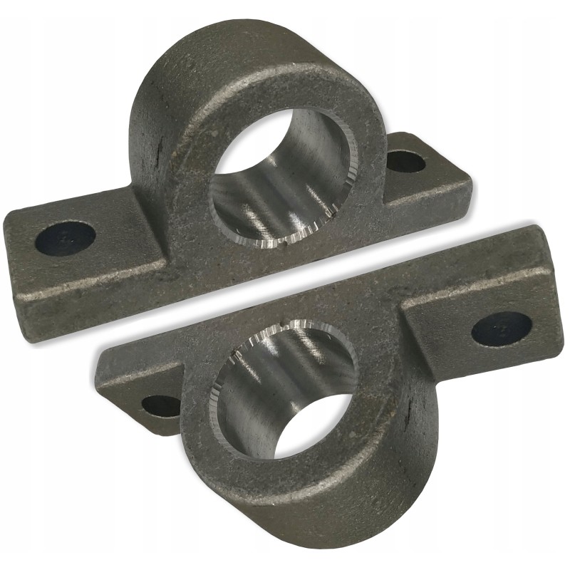 Set of 2x strong bracket for mounting the actuator, diameter 40mm
