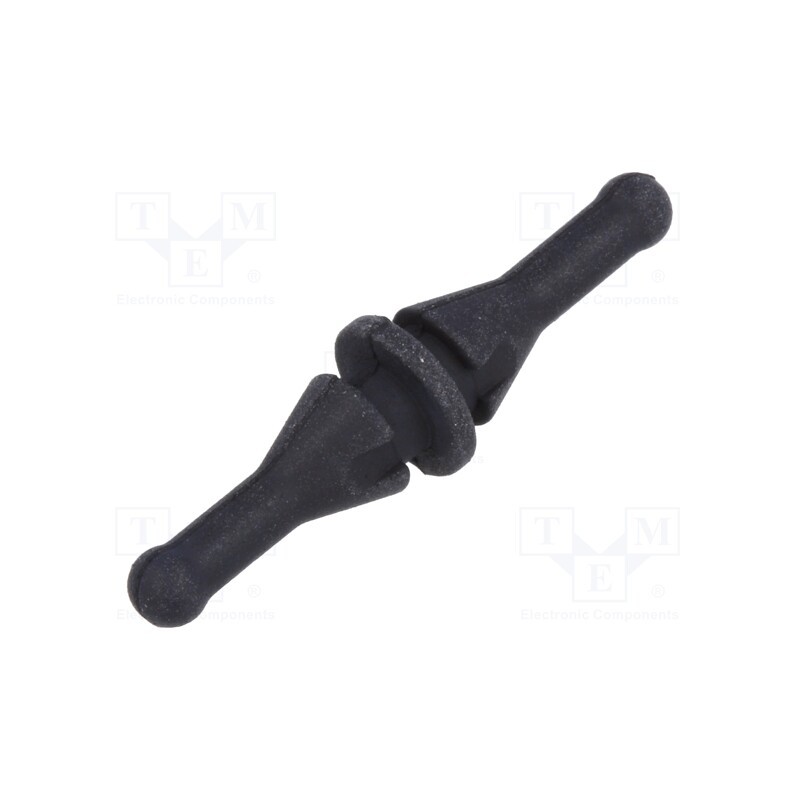 4 pcs x RICHCO - FM-2 - Fastener for fans and protections, Ømount.hole: 5mm, black