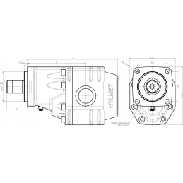 ISO gear pump for tipping HDS Kipra hooklift