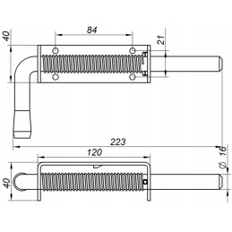 Latch lock bolt hasp fi16