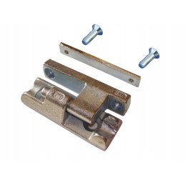 Aluminum side wall hinge L120, complete with washers and screws