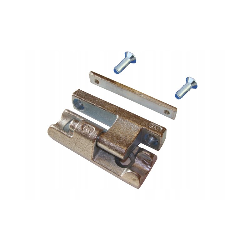 Aluminum side wall hinge L120, complete with washers and screws