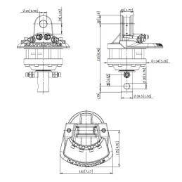 Hydraulic rotator gr10 1 4 1000kg baltrotors