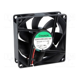 1 pcs x SUNON - EE80252BX-000U-A99 - Fan: DC, axial, 24VDC, 80x80x25mm, 76.5m3/h, 38dBA, ball bearing