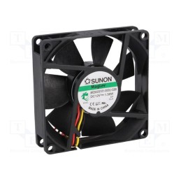 1 pcs x SUNON - ME80201V1-000U-G99 - Fan: DC, axial, 12VDC, 80x80x20mm, 61.16m3/h, 38dBA, Vapo, Len: 300mm