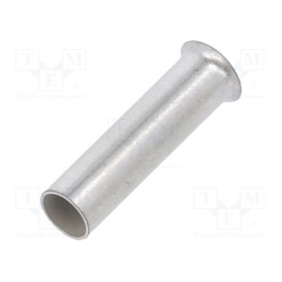 100 pcs x WAGO - 216-106 - Tip: bootlace ferrule, non-insulated, 2.5mm2, 10mm, tinned