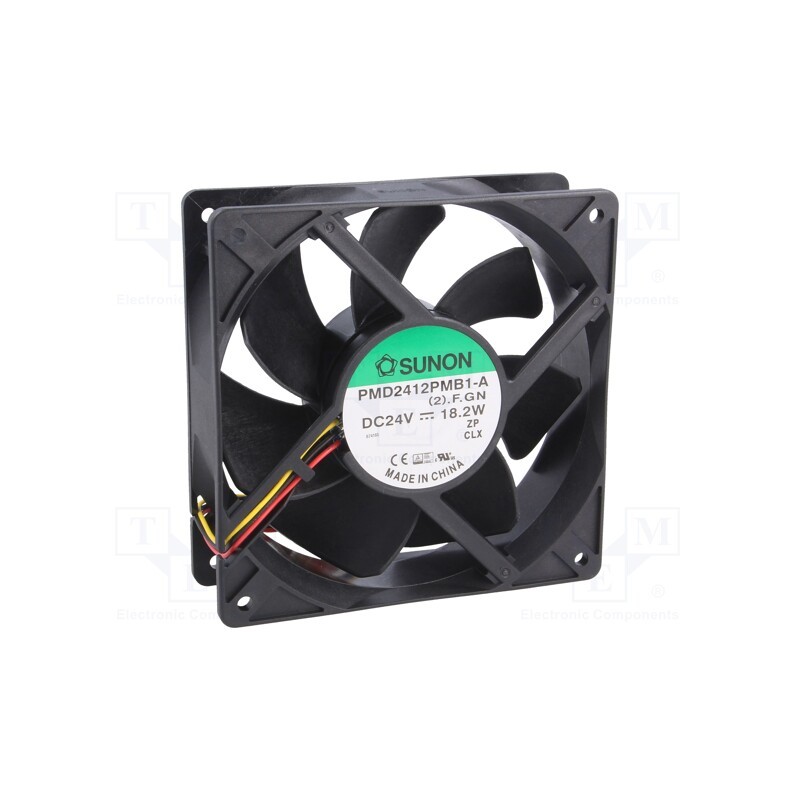 1 pcs x SUNON - PMD2412PMB1-A(2).F.GN - Fan: DC, axial, 24VDC, 120x120x38mm, 322.8m3/h, 54dBA, ball bearing