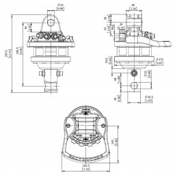 Branded rotator hydr turntable grapple gr30 3000kg
