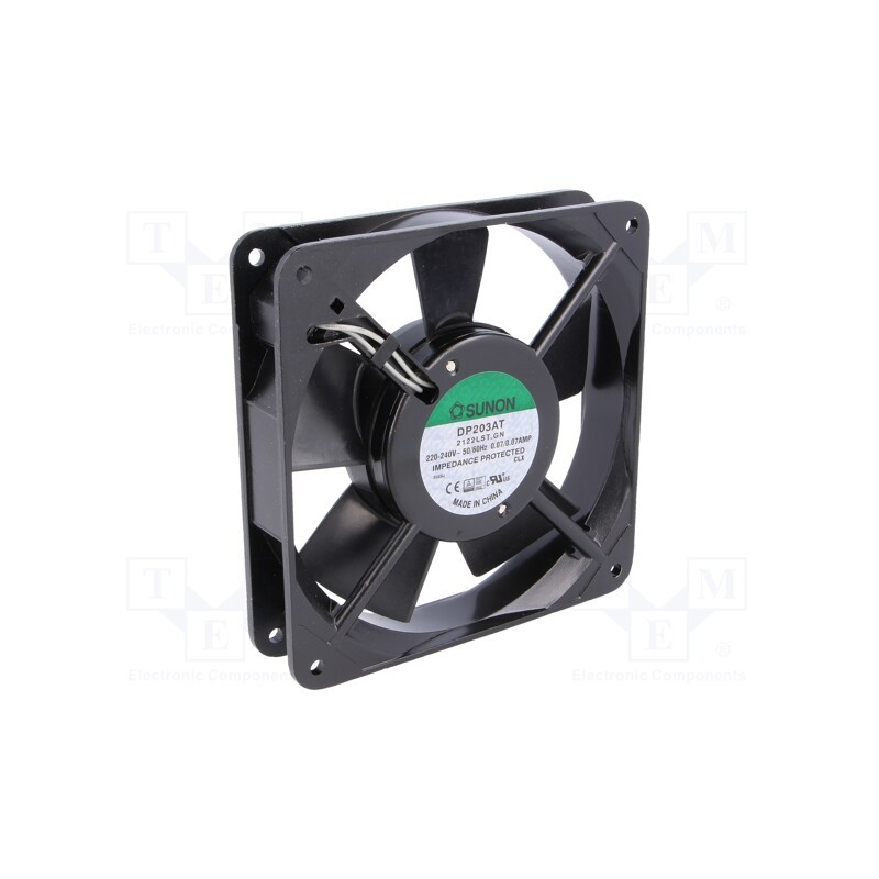 1 pcs x SUNON - DP203AT2122LST.GN - Fan: AC, axial, 230VAC, 120x120x25mm, 78.15m3/h, 35dBA, 1600rpm