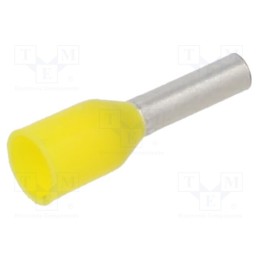 100 pcs x BM GROUP - BM005031 - Tip: bootlace ferrule, insulated, copper, 1mm2, 6mm, tinned, yellow