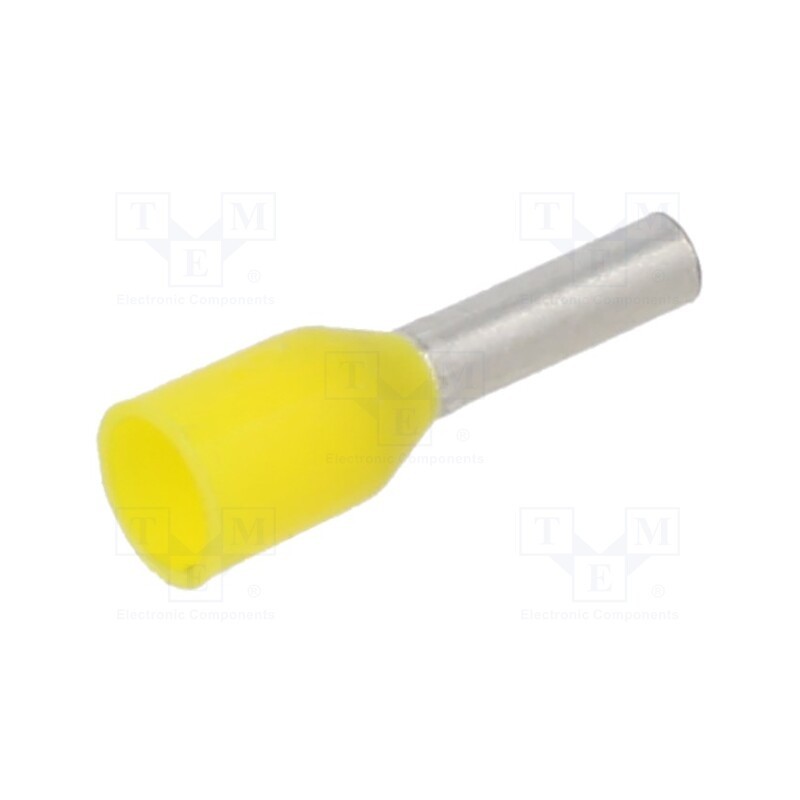 100 pcs x BM GROUP - BM005031 - Tip: bootlace ferrule, insulated, copper, 1mm2, 6mm, tinned, yellow