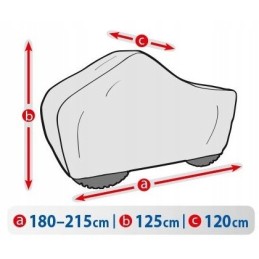 Protective tarpaulin cover for quad 180-215cm
