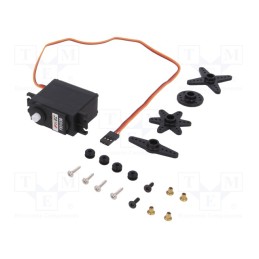 1 pcs x POLOLU - STANDARD SERVO FS5103B - Motor: servo, 4.8÷6VDC, standard, analogue, 40.8x20.1x38mm, 200°