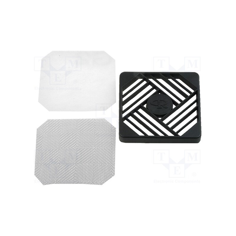 1 pcs x RICHCO - RCP-092-T - Guard, plastic, 92x92mm, screw, with EMI shielding,with filter