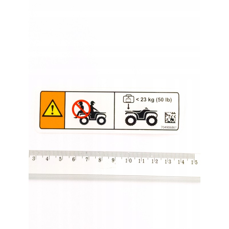 Brp warning label sticker 704906861