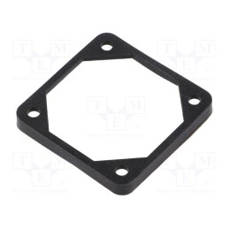 2 pcs x RICHCO - FGA-50 - Mounting gasket, Ømount.hole: 4.5mm, black, Shore hardness: 40