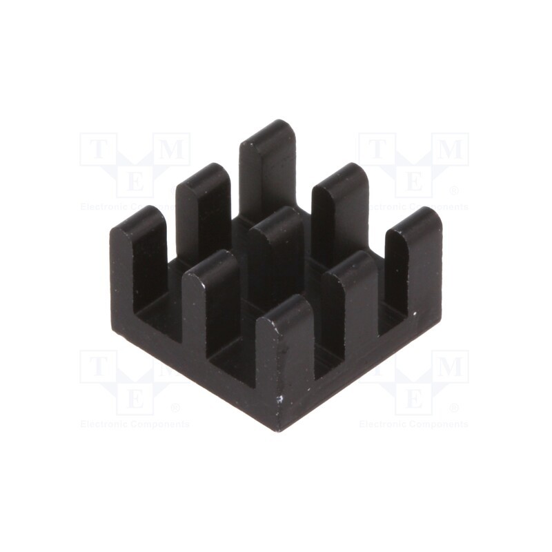 1 pcs x FISCHER ELEKTRONIK - ICKBGA10X10 - Heatsink: extruded, black, L: 10mm, W: 10mm, H: 6mm, aluminium