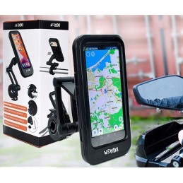 A gift for a motorcyclist for Santa Claus under the Christmas tree, a handlebar mount