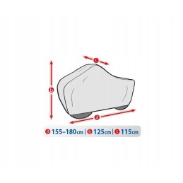 Cover for quad bike 155-180 cm basic garage