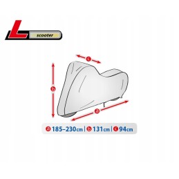 Scooter cover, length 185-230 cm