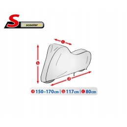Scooter cover, length 150-170 cm