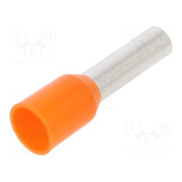 100 pcs x BM GROUP - BM00708 - Tip: bootlace ferrule, insulated, copper, 4mm2, 10mm, tinned, 12AWG