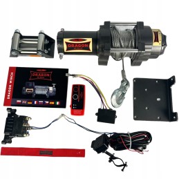 Electric winch dwh3000hd quad 12v 1400kg