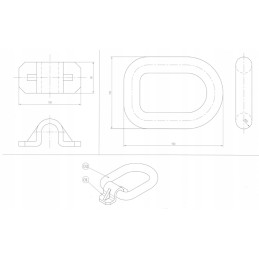 Load securing holder 25 tons floor holder